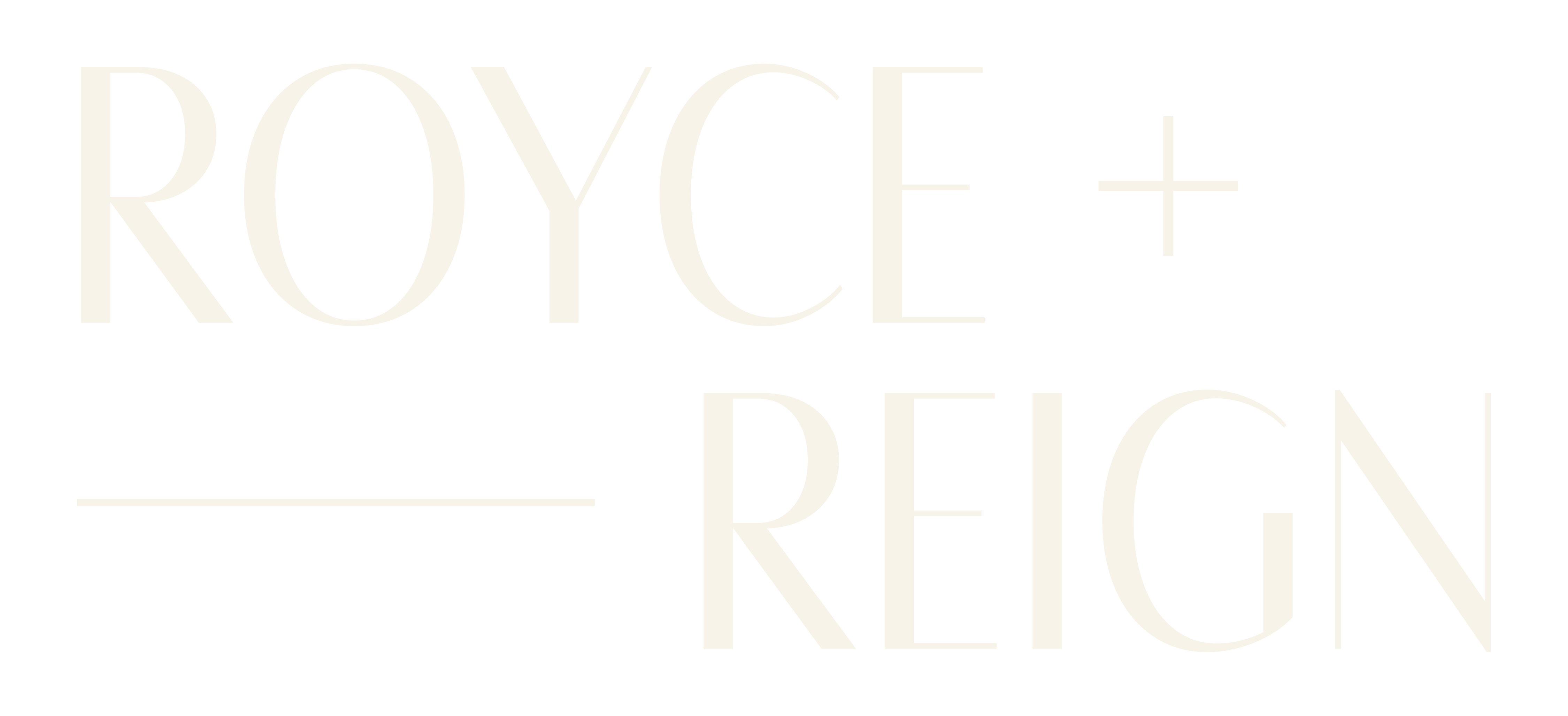 Royce + Reign Logo in White