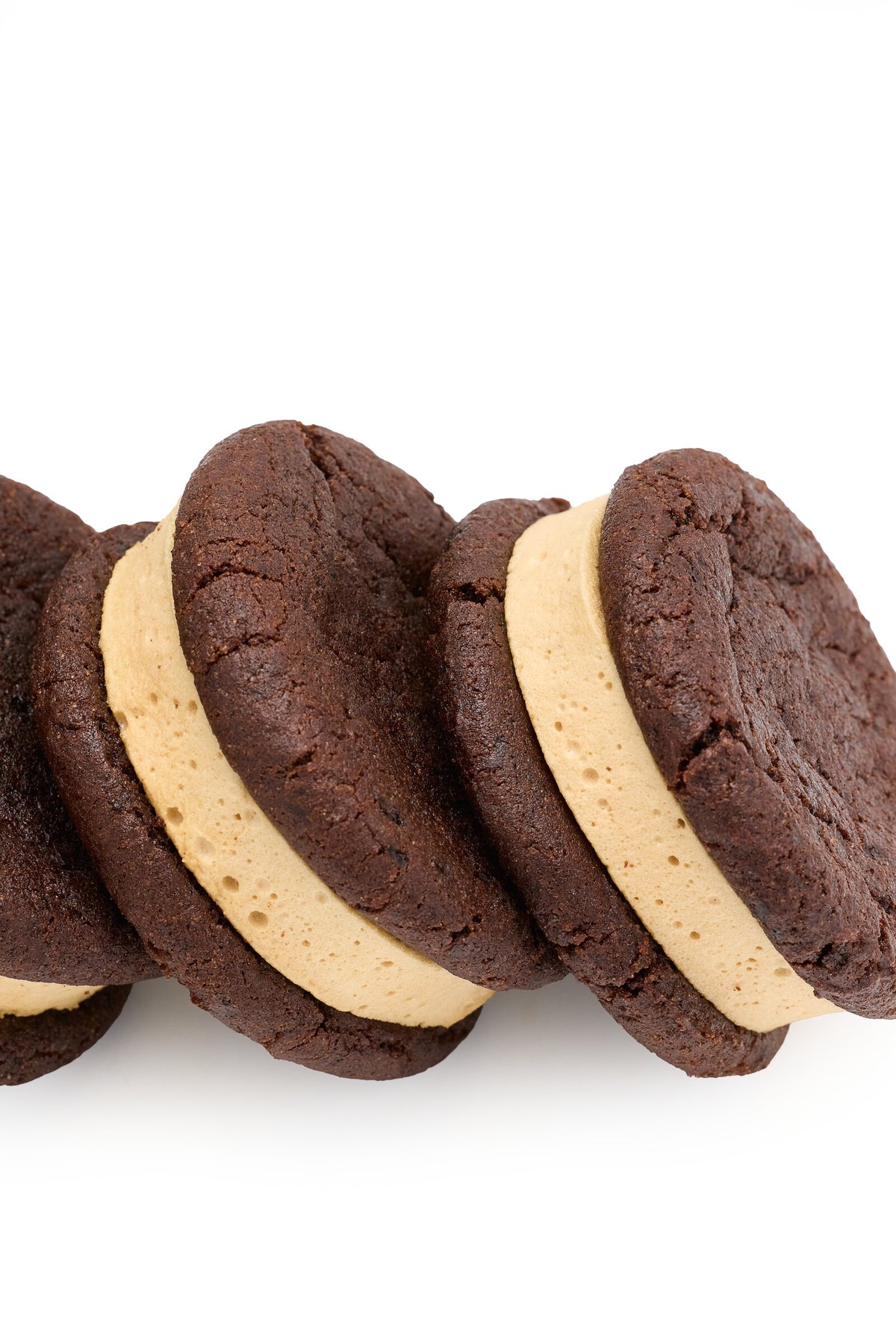 Espresso Martini cocktail cookie with marshmallow filling, pair